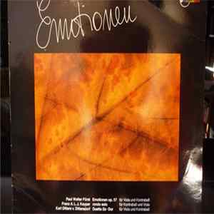 Download Various, Paul Walter Fürst, Franz A. L. Keyper Franz A. L. J. Keyper Karl Ditters v. Dittersdorf, Winfried Loeschke, Pamela Buell - Emotionen