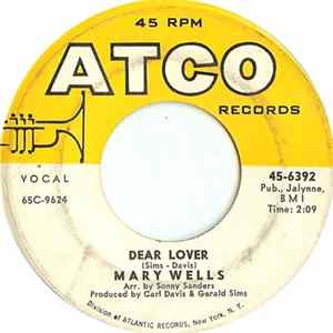 Download Mary Wells - Dear Lover / Can't You See (You're Losing Me)