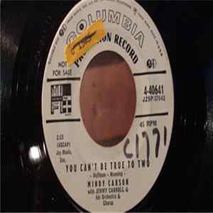 Download Mindy Carson - You Can't Be True To Two / My Sweet Watusi