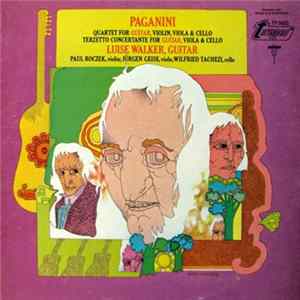 Download Paganini, Luise Walker - Quartet For Guitar, Violin, Viola & Cello / Terzetto Conceretante For Guitar, Viola & Cello