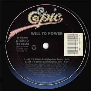 Download Will To Power - Say It's Gonna Rain (New Remixes)