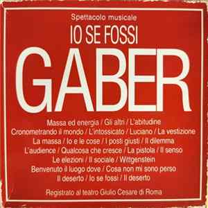 Download Giorgio Gaber - Io Se Fossi Gaber