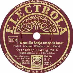 Download Orchester Ludwig Rüth - Wenn Die Sonja Russisch Tanzt / Weinen, Weil Die Liebe Dir Leid Gebracht