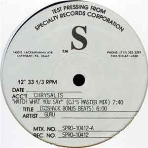 Download Guru - Watch What You Say