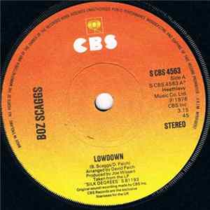 Download Boz Scaggs - Lowdown