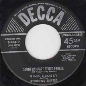 Download Bing Crosby And The Andrews Sisters - South Rampart Street Parade / Cool Water