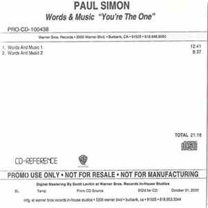 Download Paul Simon - Words & Music "You're The One"