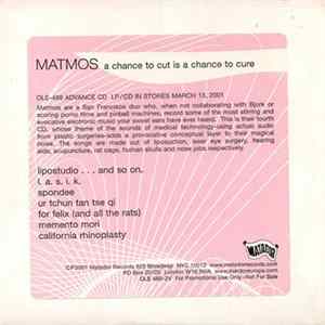 Download Matmos - A Chance To Cut Is A Chance To Cure