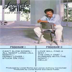 Download Lionel Richie - Can't Slow Down