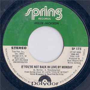 Download Millie Jackson - If You're Not Back In Love By Monday / A Little Taste Of Outside Love