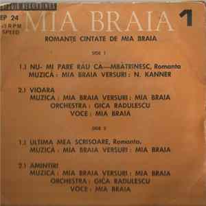 Download Mia Braia - Romanțe Cintate De Mia Braia
