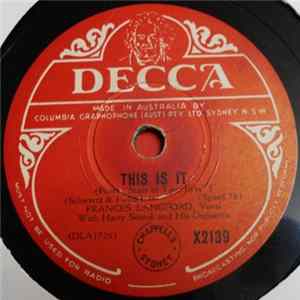 Download Frances Langford - This Is It / Blue Tahitian Moon