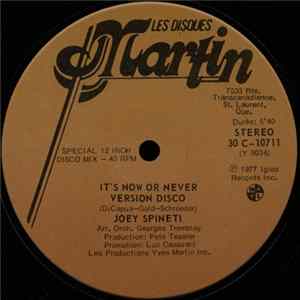 Download Joey Spineti - It's Now Or Never