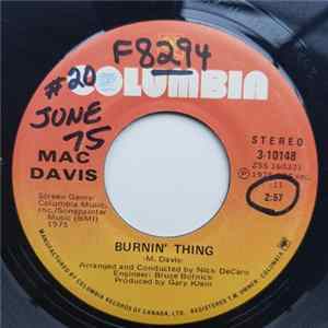 Download Mac Davis - Burnin' Thing