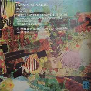 Download Iannis Xenakis / Krzysztof Penderecki - Akrata, Pithoprakta / Capriccio For Violin & Orchestra, De Natura Sonoris
