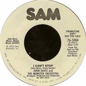 Download John Davis And The Monster Orchestra - I Can't Stop