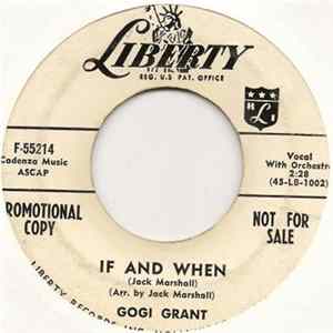Download Gogi Grant - If And When / I'll Never Smile Again