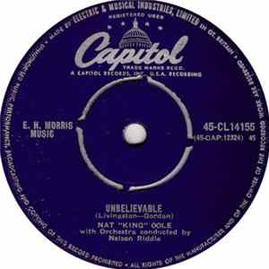 Download Nat King Cole - Unbelievable / Hajji Baba