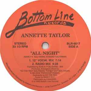 Download Annette Taylor - All Night
