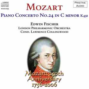 Download Mozart, Edwin Fischer, London Philharmonic Orchestra Cond. Lawrance Collingwood - Piano Concerto No.24 In C Minor K491