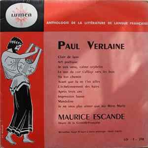 Download Paul Verlaine, Maurice Escande - Anthologie de la Littérature de la Langue Française
