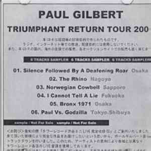 Download Paul Gilbert - Triumphant Return Tour 2008