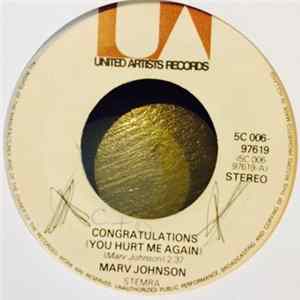 Download Marv Johnson - Congratulations (You Hurt Me Again) / The Man Who Don't Believe In Love
