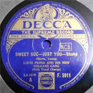 Download Louis Prima And His New Orleans Gang - Sweet Sue - Just You / I Love You Truly