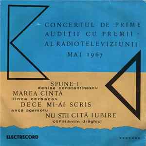Download Various - Concertul De Prime Audiții Cu Premii Al Radioteleviziunii - Mai 1967