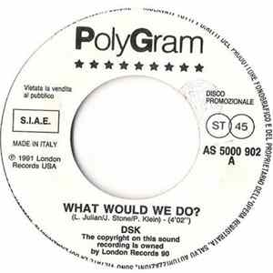 Download DSK / Utah Saint - What Would We Do / What Can You Do For Me?